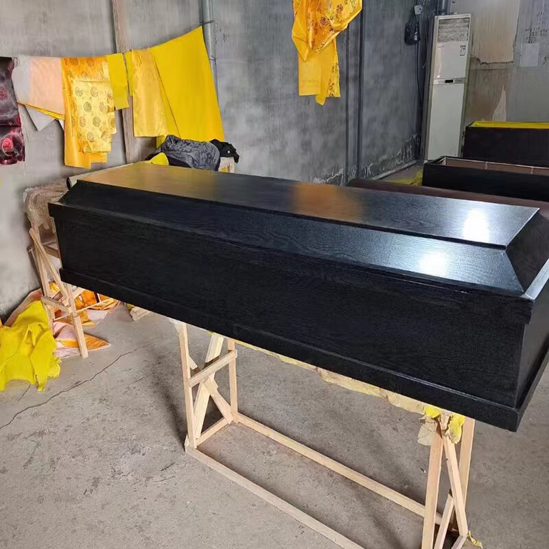 仿真密室逃脱装饰鬼屋道具剧本躺杀人气氛表演纸棺材 半身开窗棺材