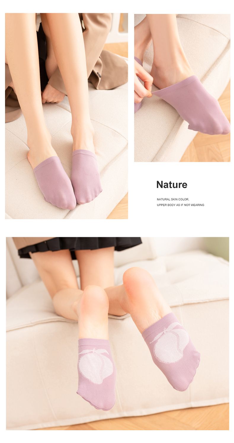 高跟鞋袜子半截袜隐形袜半拖袜子女夏前掌半截半袜凉鞋半掌袜防滑前