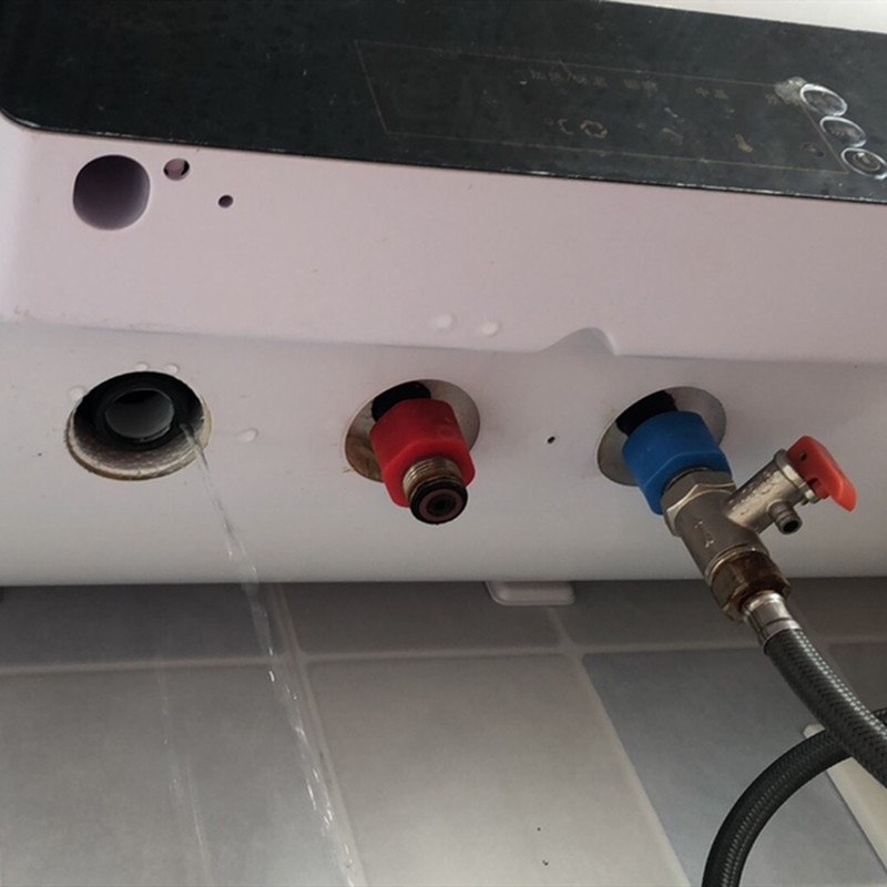 rzw50c8a电热水器电墙管内置电墙冷热进出水管排污镁棒 红蓝一对