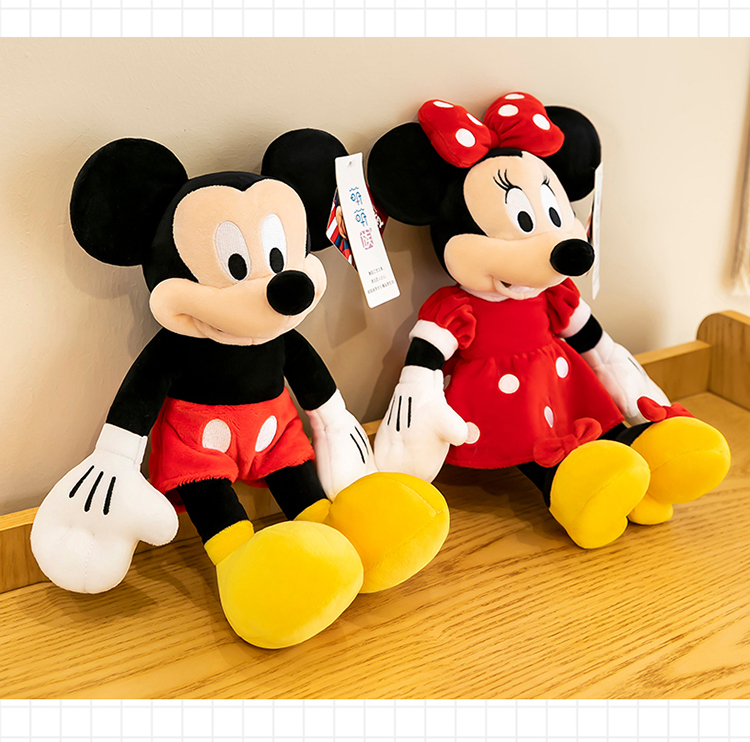 迪士尼disney正版米奇米妮公仔毛绒玩具大号迪士尼玩偶小米老鼠情侣毛