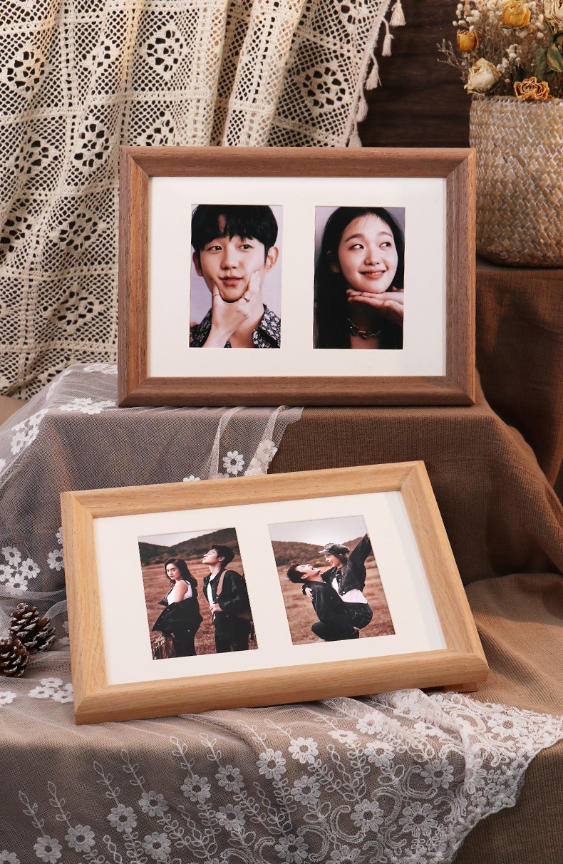 创意组合相框情侣摆台情侣相框创意组合两连框架6寸洗照片打印婚纱照