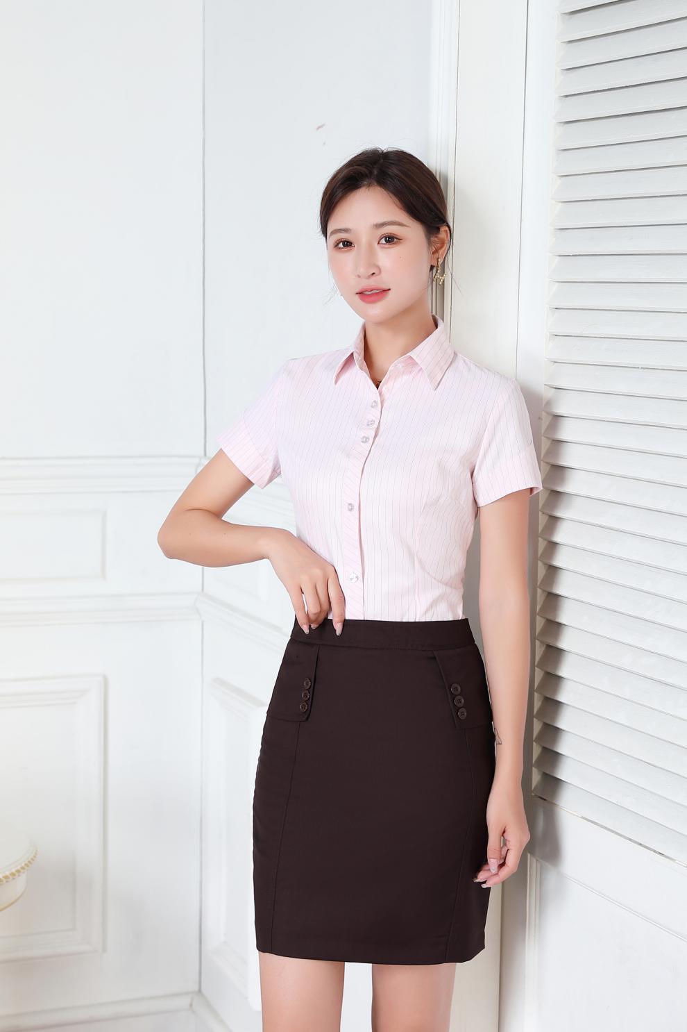 职业装制服套装女招商银行行服工作服西装长袖衬衫短裙修身西裤35s