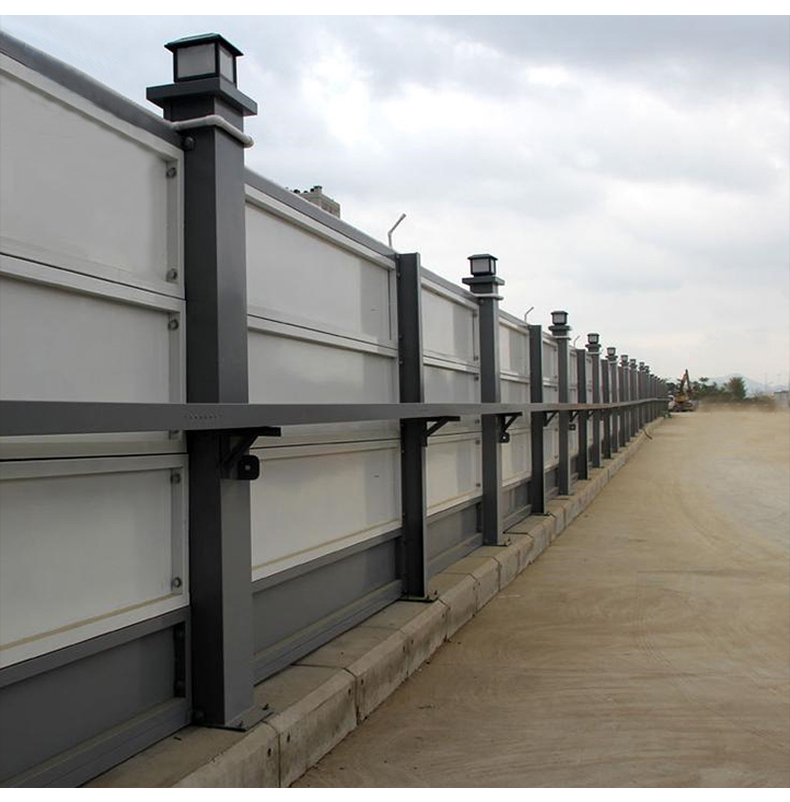 定制太阳能围挡灯柱头灯围墙灯市政工程专用建筑工地柱子灯 小平顶