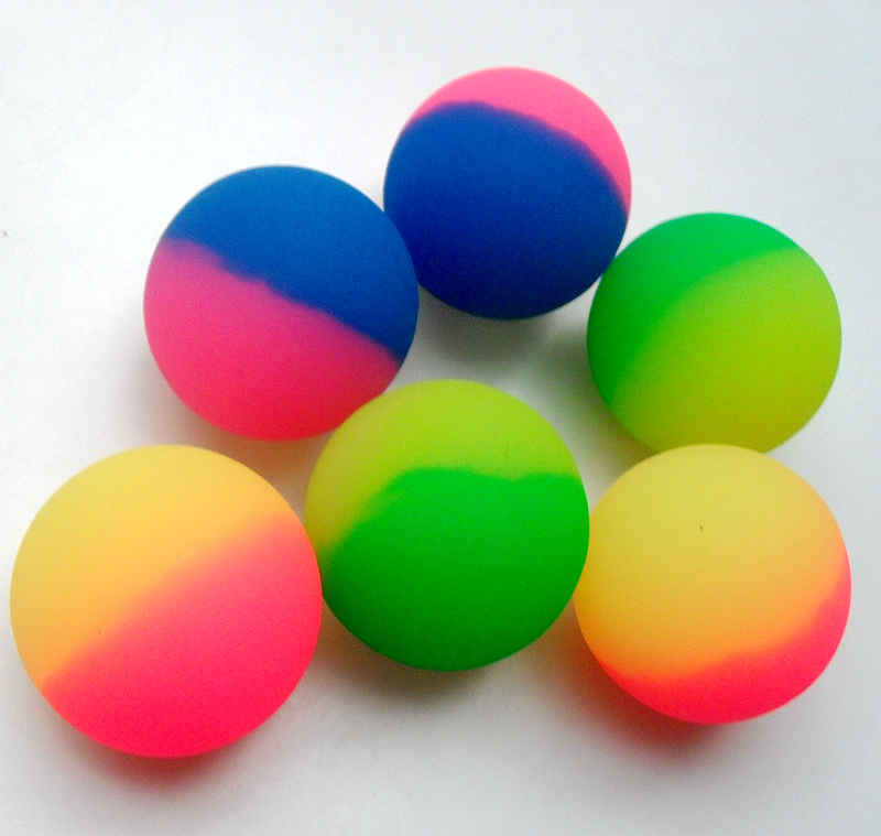 弹力球大号80后童年怀旧玩具实心弹力球大号橡皮弹跳球扭蛋橡胶跳跳球