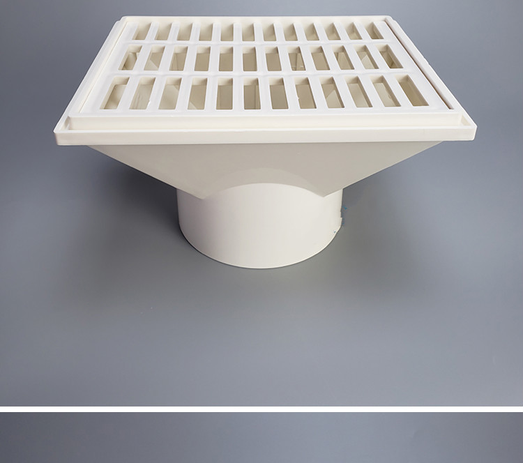 pvc侧排地漏5075110排水管侧墙水斗墙排墙角同层排水地漏160款