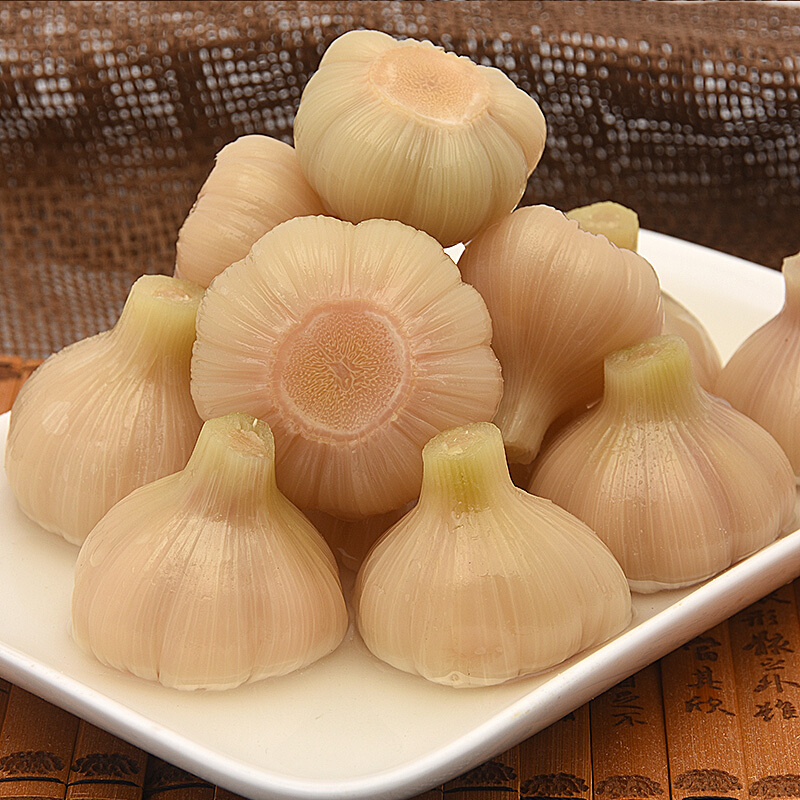 蜀逍肴眉山泡菜泡大蒜咸酸嫩蒜头四川腊八蒜原味泡蒜咸大蒜未添加糖含