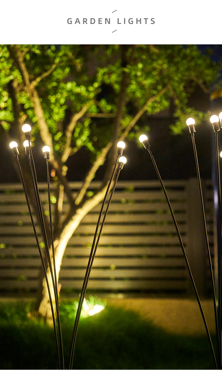 萤火虫灯太阳能户外庭院灯led灯花园布置氛围装饰草坪防水地插灯荧光