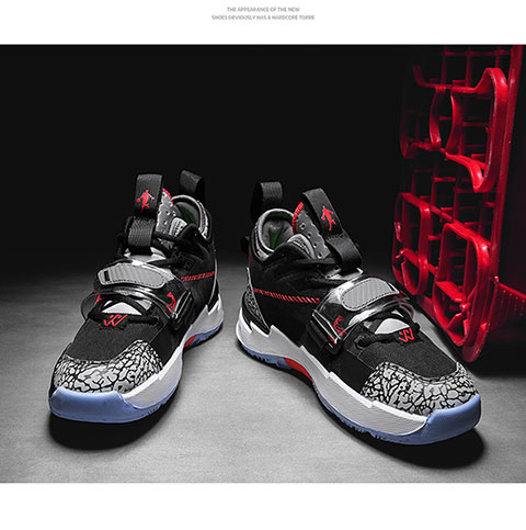 耐ke威少3代实战aj篮球鞋低帮男女学生球鞋雪花白灰全迷彩战靴 官网鞋