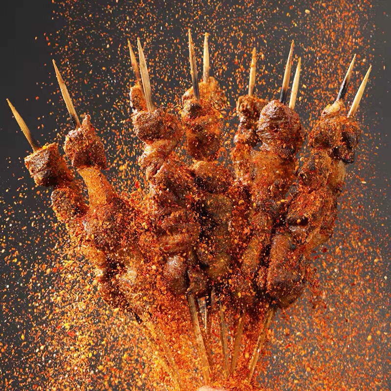 手工羊肉串半成品羊肉串羔羊肉串烧烤羊肉串户外羊肉烧烤 美味羊肉串