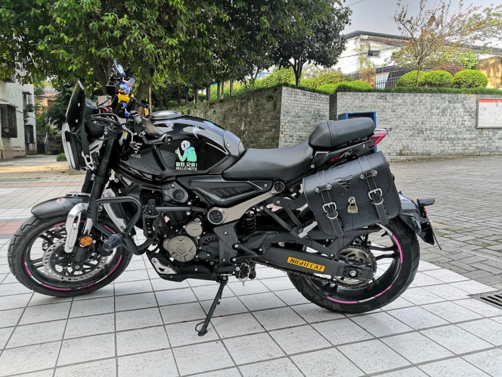 隆鑫无极300ac500ac摩托车边包侧箱复古改装帆布包防水带快拆支架500