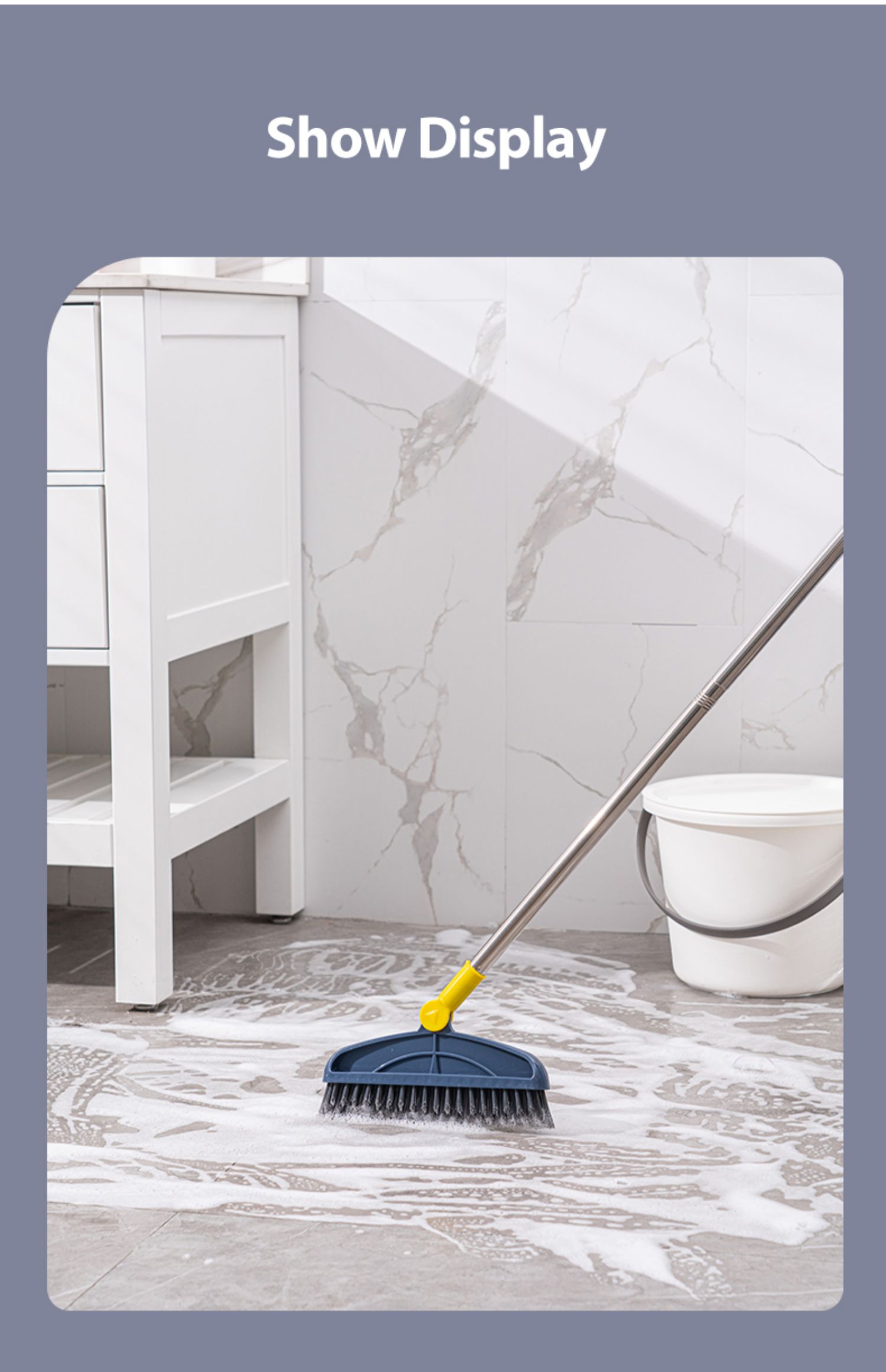 卫生间刷子刷地厕所地缝无死角浴室地板刷洗地毯清洁瓷砖刮水神器 【2