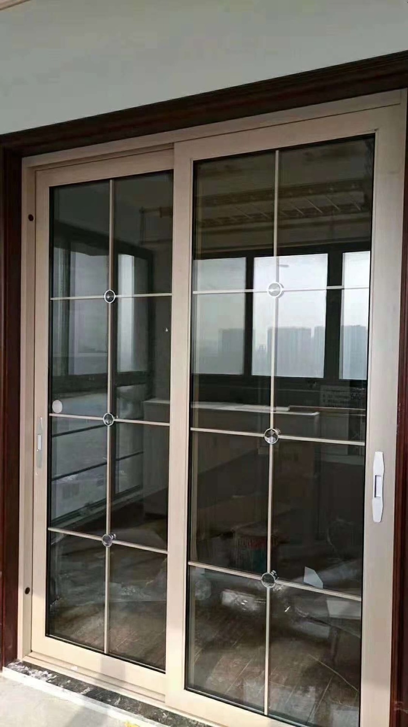 钛镁铝合金卫生间厕所厨房门钢化玻璃黑色极窄阳台推拉门移门定制沾运