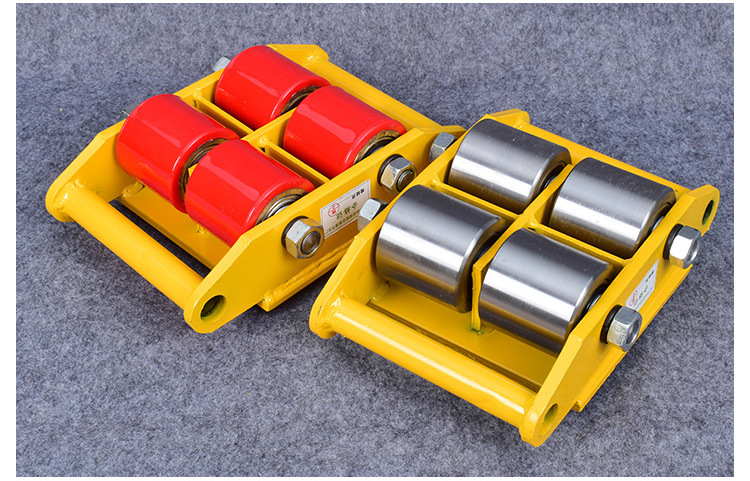 地坦克轮子定向尼龙pu滚轮平移带轴承钢轮地牛小坦克搬运车胶轮原装胶