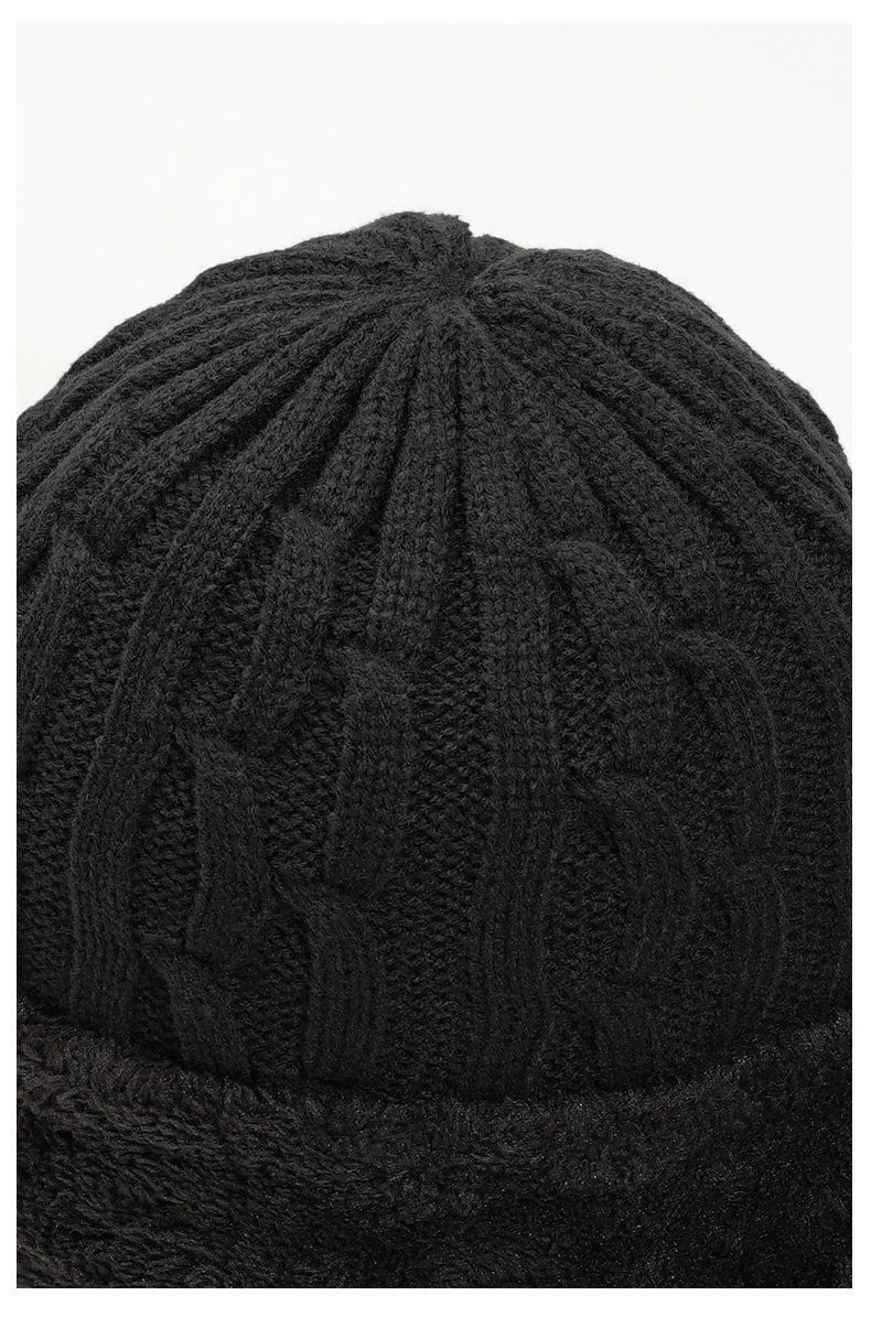 简菲蝶新品绒线帽毛线帽子男中老年人冬季加绒加厚老人老头针织帽爸爸