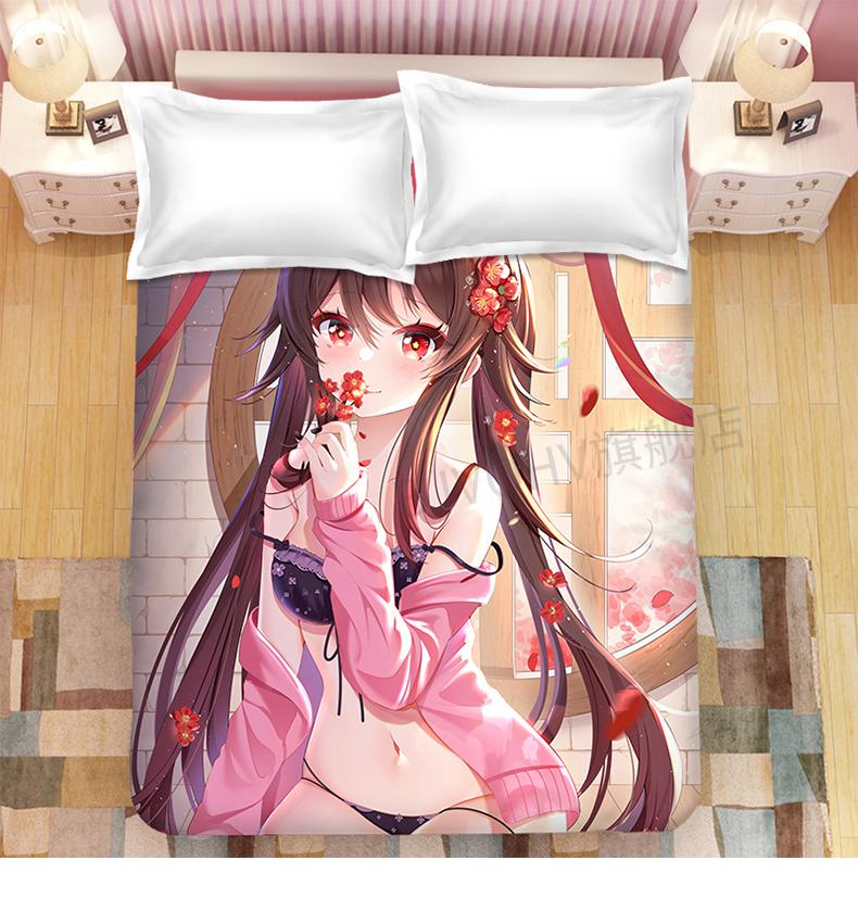 动漫床单来图定做原神床单宿舍动漫二次元可莉刻晴被单原神2112m单人
