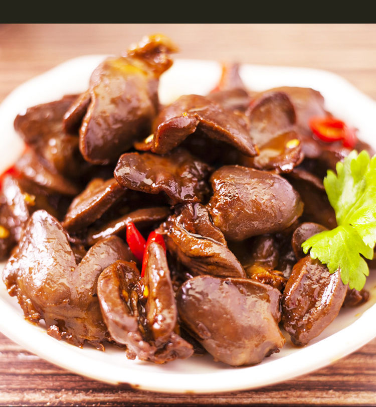 特产香辣味鸭心小零食批发卤味熟食香辣鸭心鸭肉类零食330包精品装香