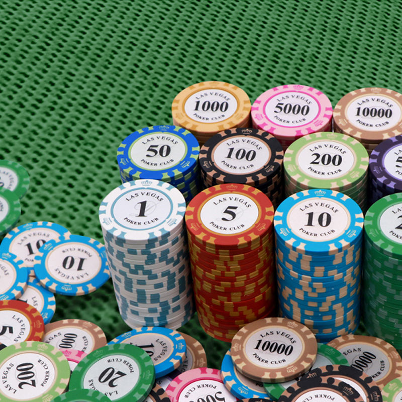 晟帆棋牌室德州扑克筹码币麻将码筹码陶瓷金属筹码筹码币卡片皇冠黏土