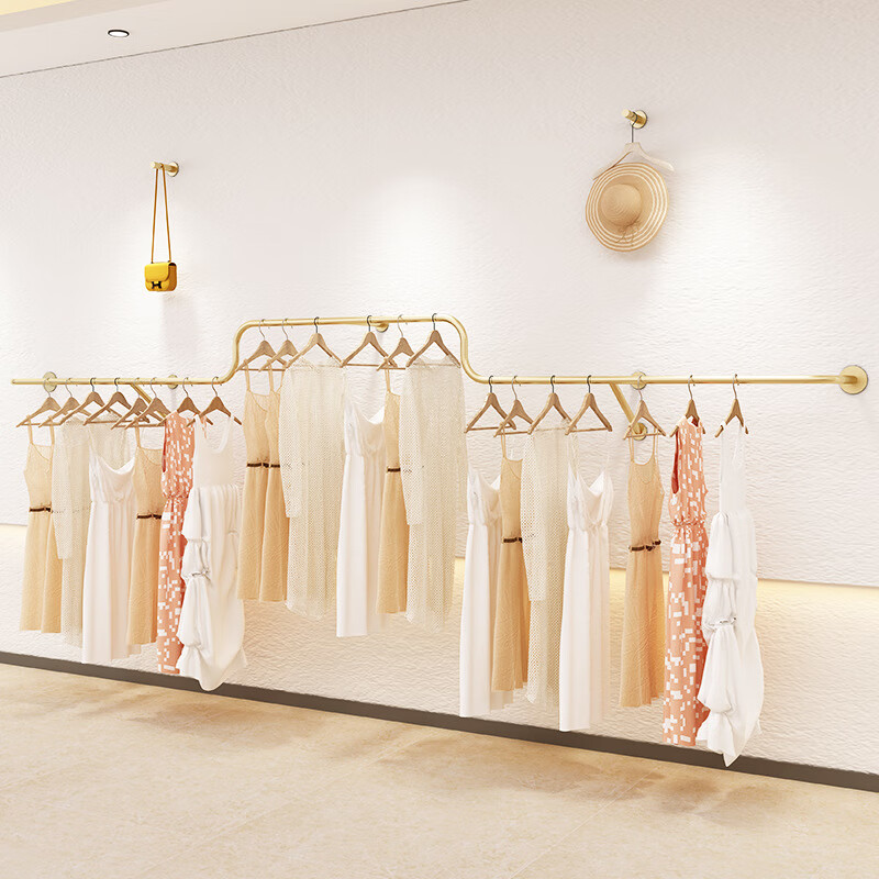 可狄 服装店展示架上墙壁挂侧挂女装童装店货架韩系服装店衣服挂衣架