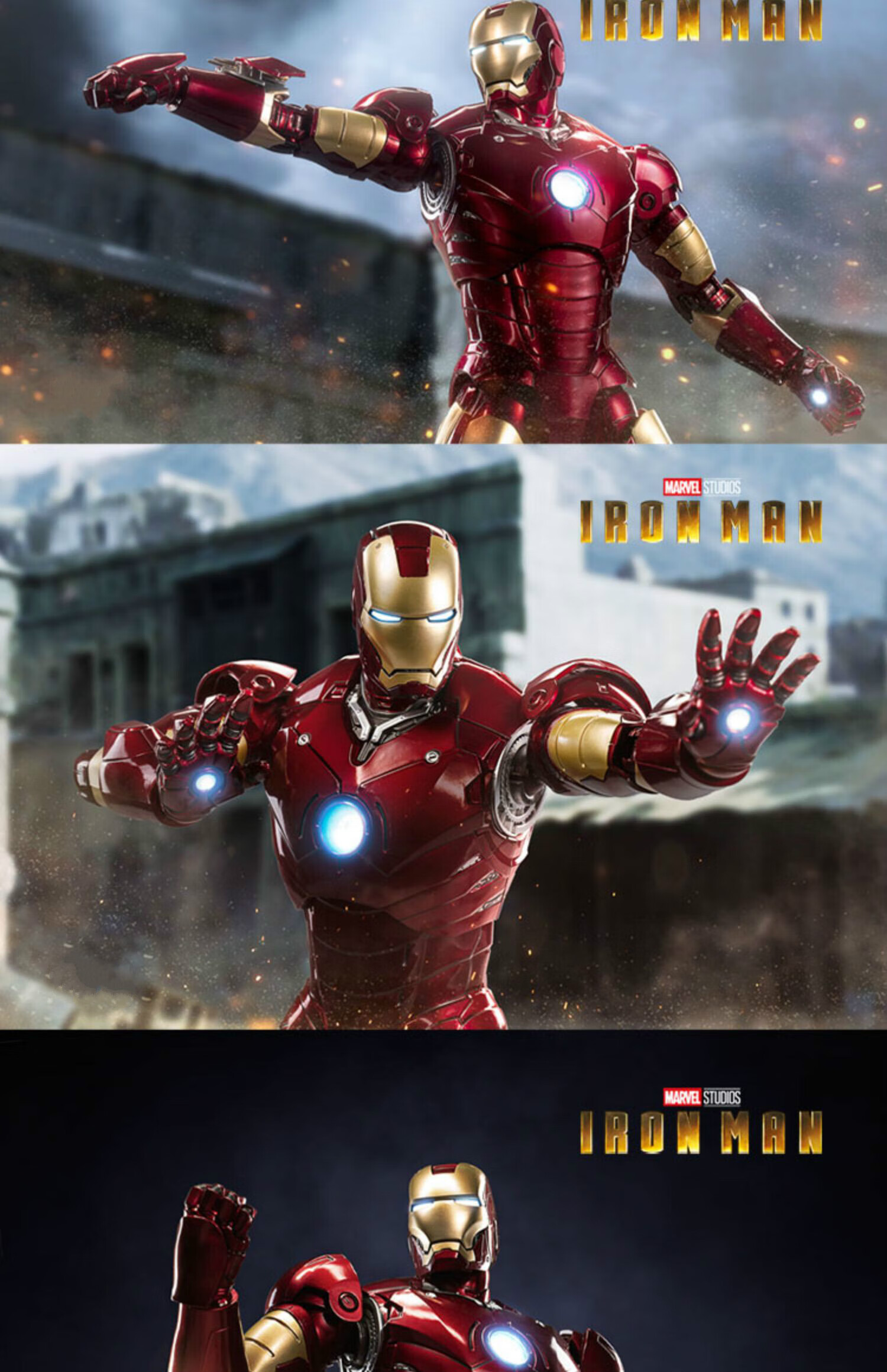 中动14寸钢铁侠手办mk3马克3手办大尺寸玩具可动模型摆件礼盒儿童玩具