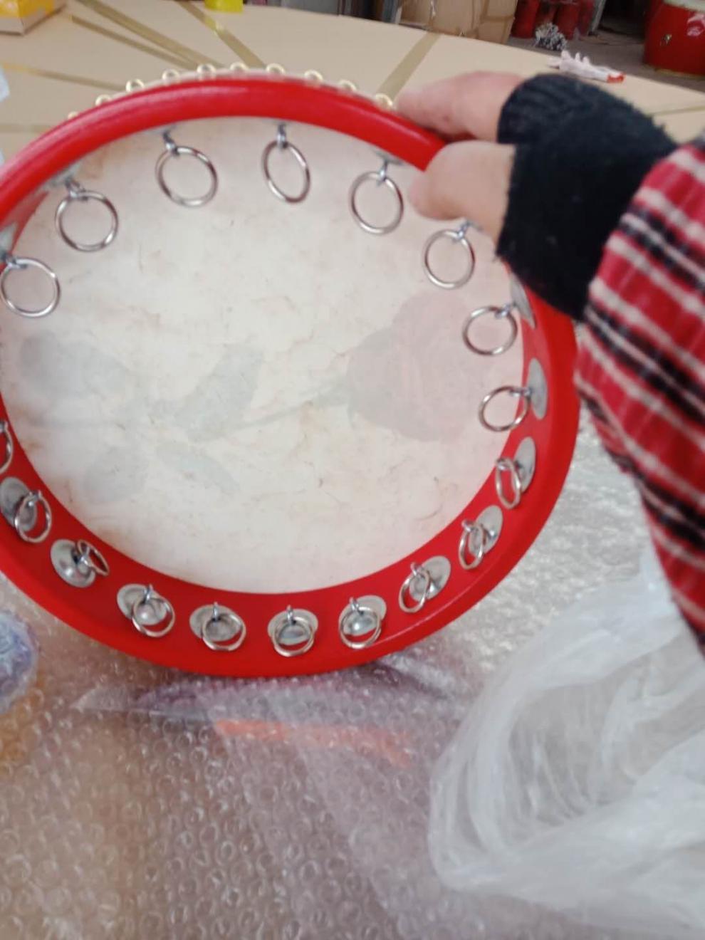 新疆手鼓 维吾尔族手鼓单面鼓少数民族特色20.25.30.35.40.50厘米0 红