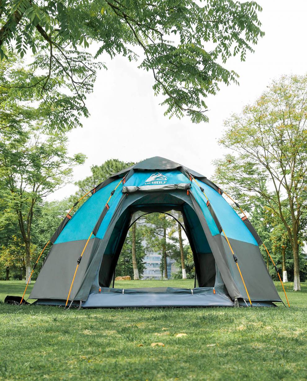 公狼帐篷单兵帐篷户外4一6人房子大型露营野专业旅游防风雨高原超强抗