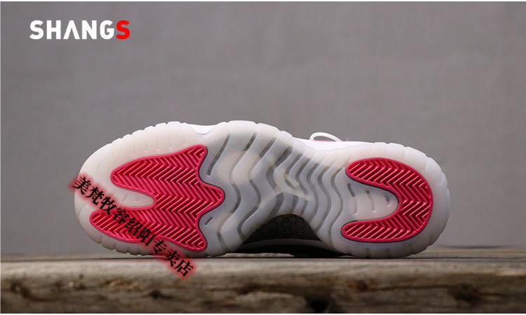 【官方旗舰】aj11 low低帮白蛇蓝蛇粉色篮球鞋女黑白红酷灰传奇蓝黑红