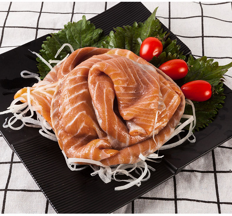 10斤冰鲜三文鱼刺身边角料人吃 褐色肉大块肉无骨无皮2/4/6/8斤 8斤