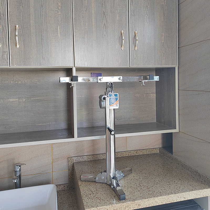 定制吊柜橱柜安装支架加厚折叠安装神器不锈钢承重便携升降台 1.