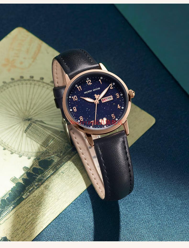 迪士尼(disney)手表女款学生初中女生2022年新款中高中夜光防水静音