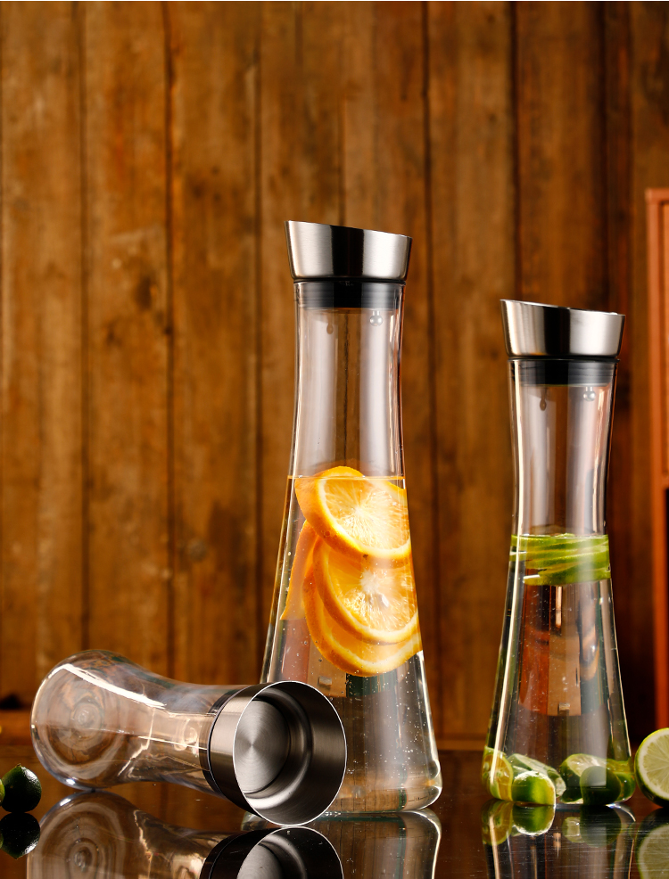 618提前购恩尔美商场同款亚克力扎壶塑料果汁壶pc耐高温酒吧ktv饮料冷