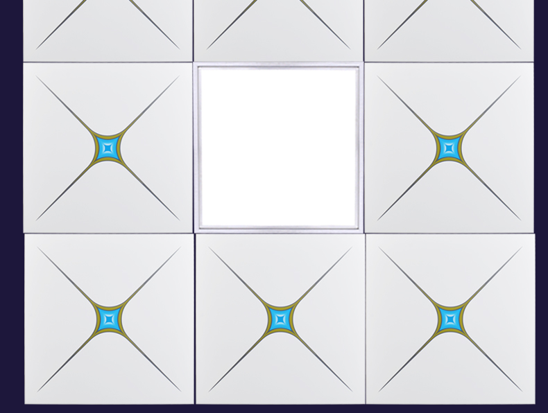 办公室铝天花吊顶工程铝扣板60x60冲孔穿孔全套吊顶材料 1.