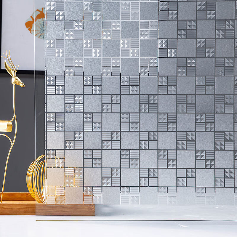 静电免胶磨砂窗户贴纸透光不透明卫生间玻璃防窥视遮光装饰贴膜马赛克