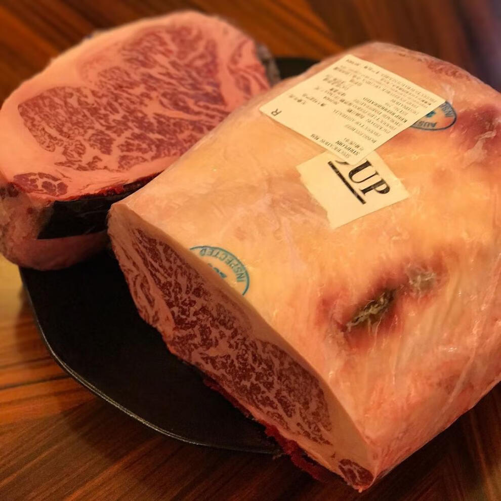 秒發澳州m9和牛雪花西冷牛排1000g順豐純血原切厚切wagyu