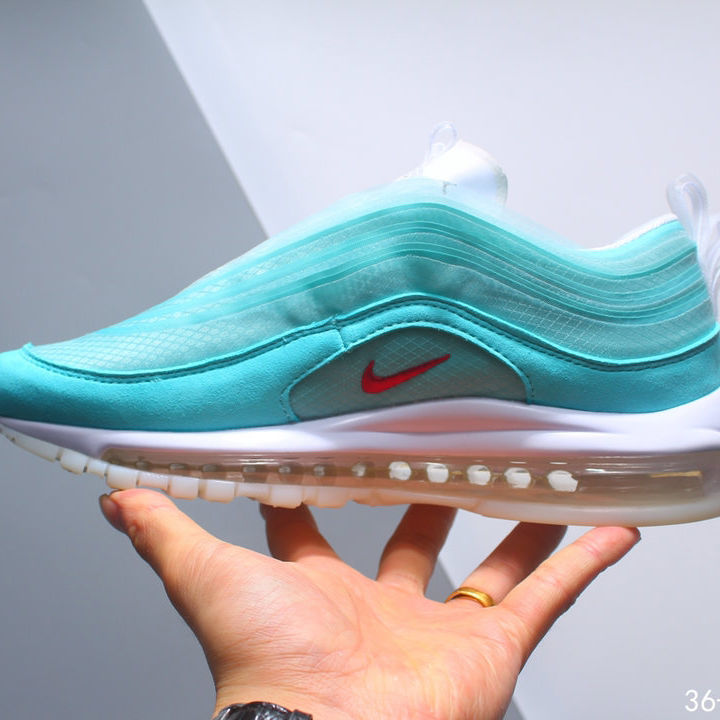 air max 97 气垫蓝色笑脸万花筒上海城市限定男女鞋 跑步鞋 3 40
