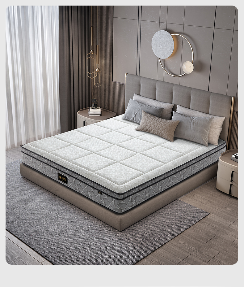 梦神加厚2cm乳胶床垫无胶护脊黄麻棕榈席梦思床垫1.