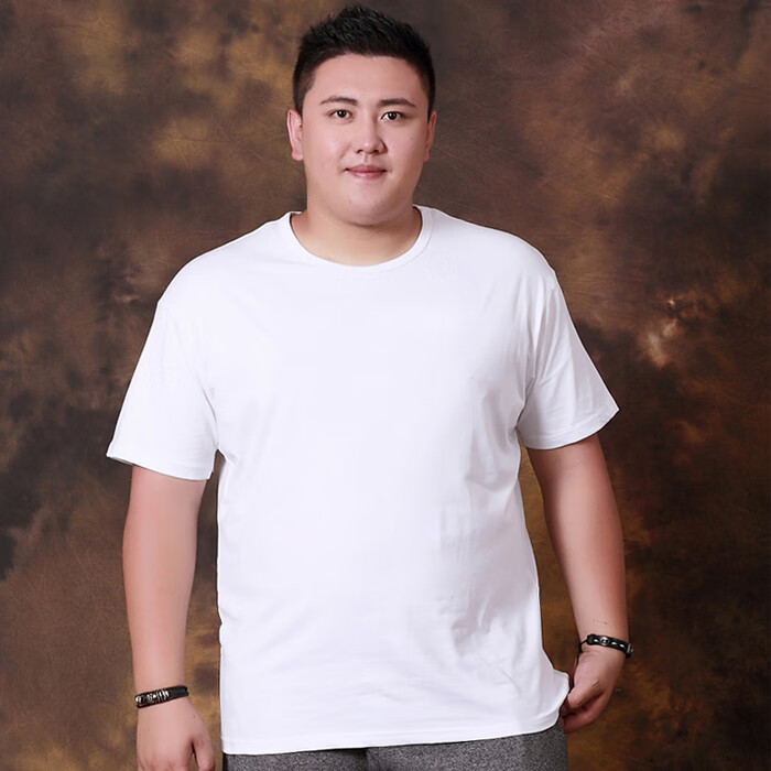 胖子衣服大码个性潮流加肥加大男装t恤短袖特大号超大码胖子肥佬打底