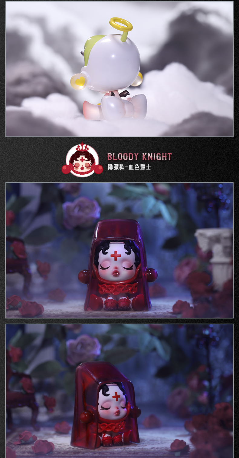 skullpanda密林古堡盲盒系列血色玫瑰确认款潮玩盲盒手办公仔玩具礼物