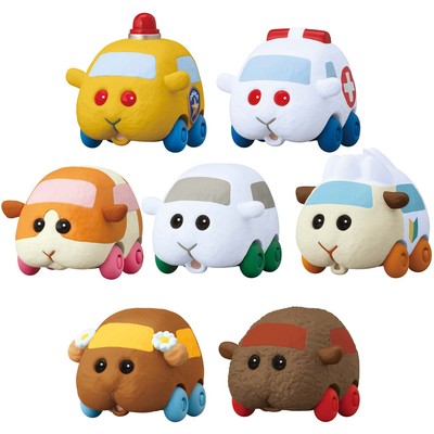 2022新款天竺鼠车月魂万代盒蛋puipui天竺鼠车车好朋友系列掌中食玩