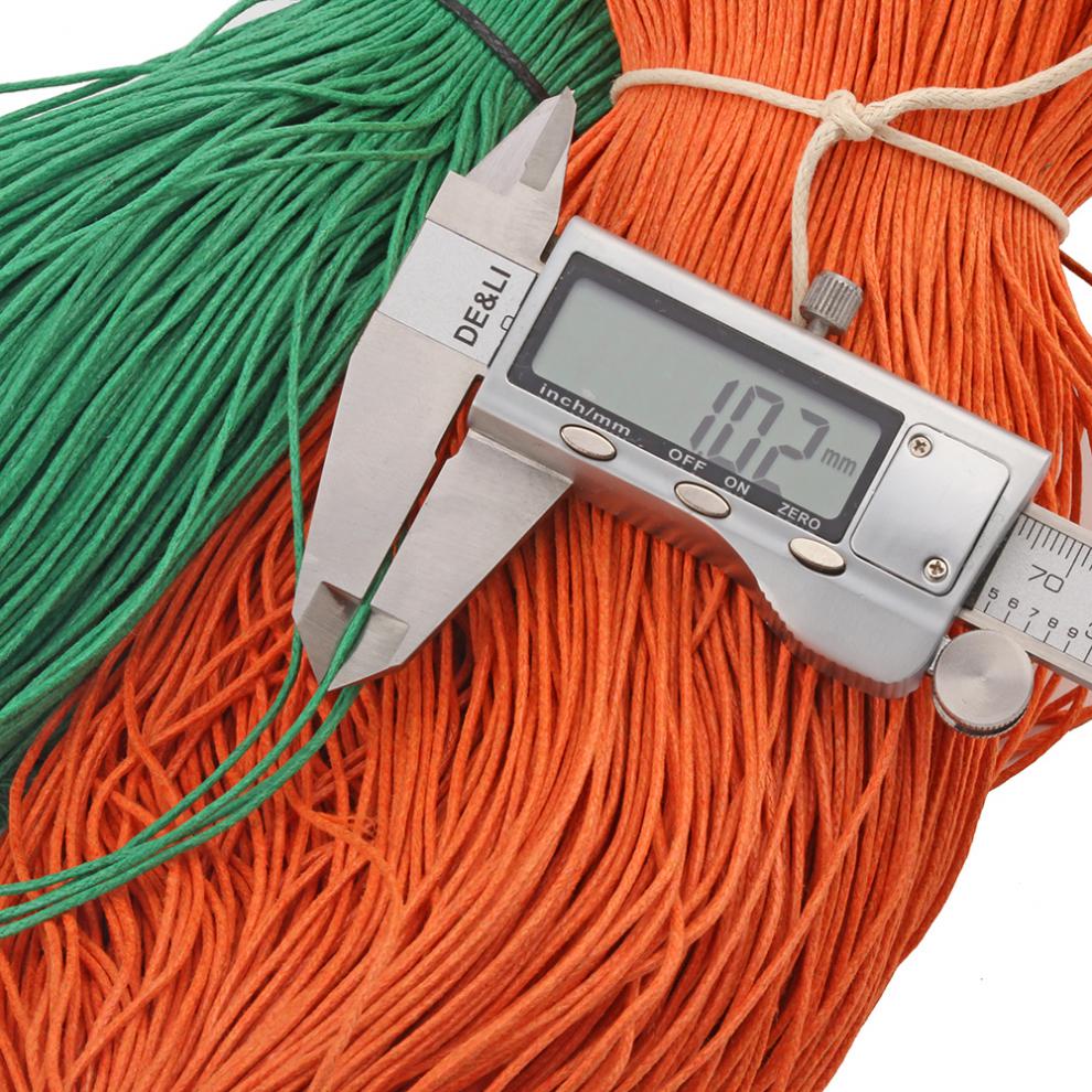 手搓棉线1棉蜡绳复古风格手工编织绳 1毫米棉质蜡绳 编织彩色蜡线 02