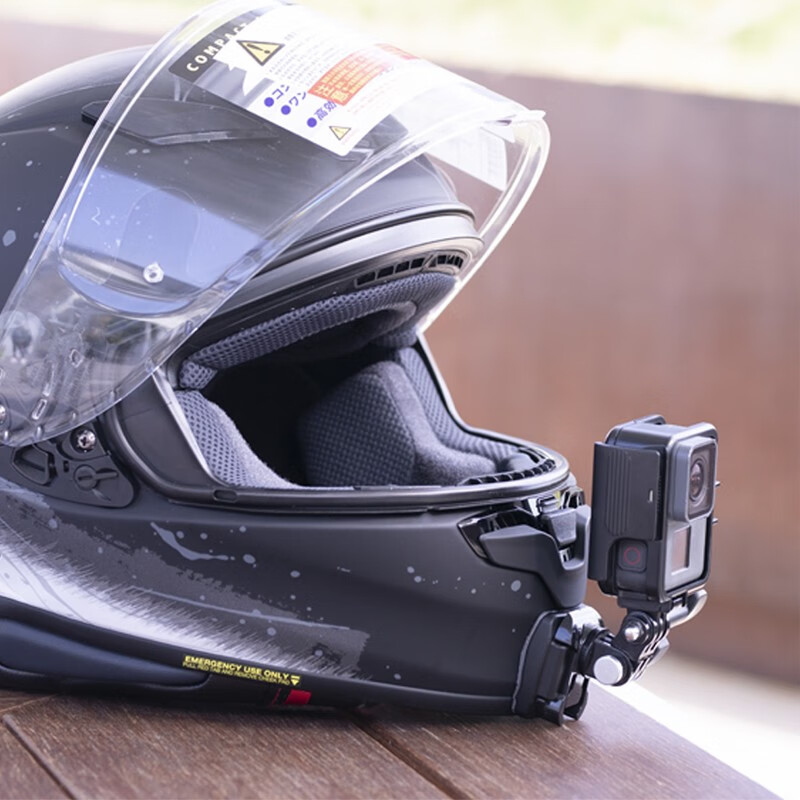 头盔下巴支架shoeigtair2专用摩托车头盔铝合金座适用gopro相机阙拈芊