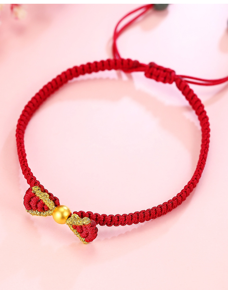 幸运铃铛黄金手链 圣诞礼盒【图片 价格 品牌 报价】-京东