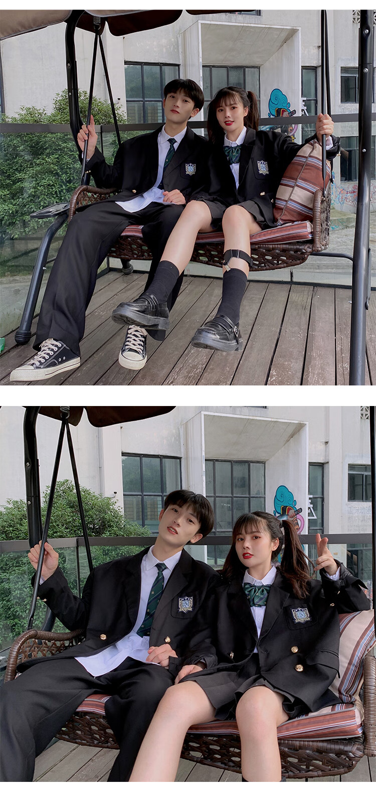 敏致dk制服男全套原创学院风潮流休闲西服秋季班服情侣套装jk西装
