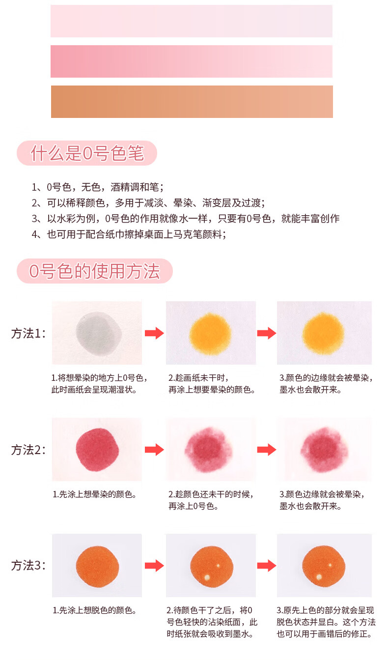 动漫肤色马克笔套装皮肤颜色肉色黑色绘画笔颜色系选色 暖色系9支