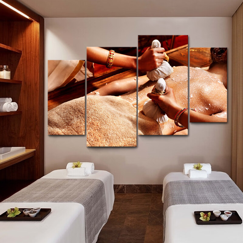 美容院墙壁挂画美容院装饰画皮肤管理墙壁画海报宣传画美容店壁画养生