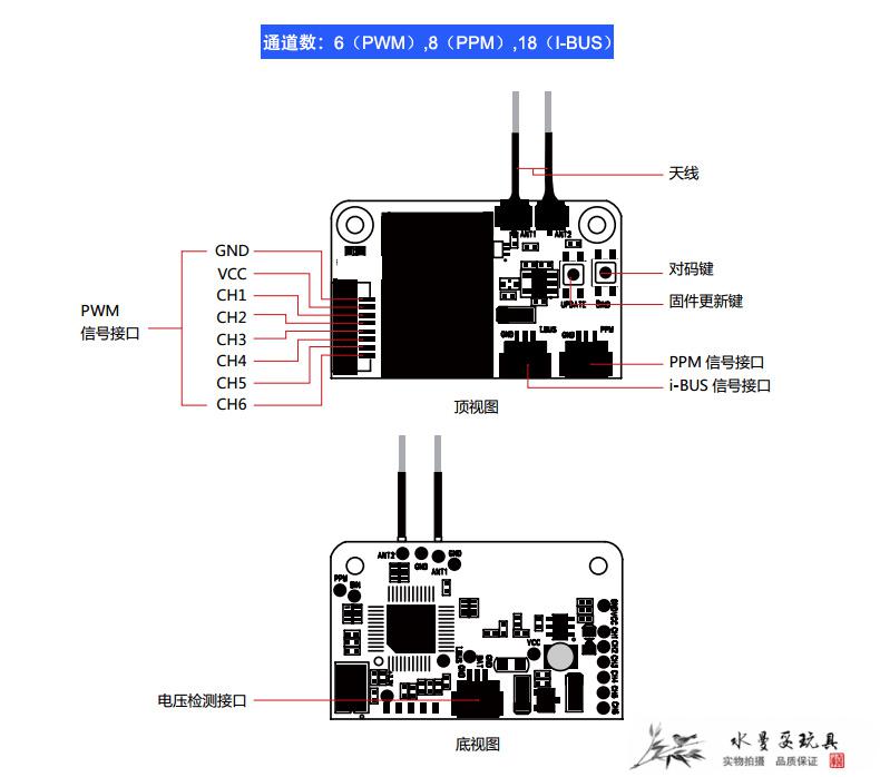 新年礼遇季fs富斯i6i6x无人穿越机航模遥控器ia6ia6bia10b接收机凤凰