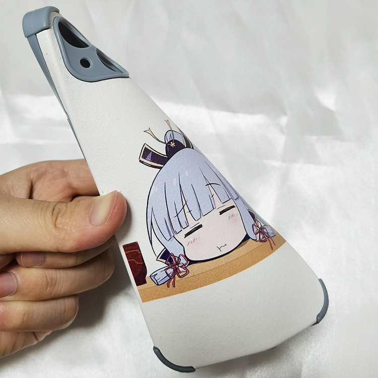 原神八重神子手机壳适用苹果13小米12vivo华为oppo小羊皮硅胶全包定制