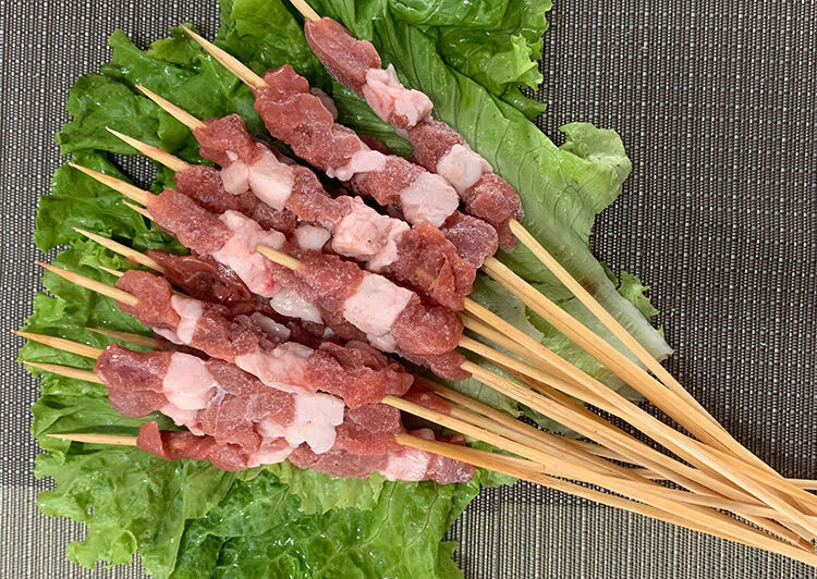 羊肉串30串新鲜烧烤食材生牛羊肉串冷冻油炸食材批发 鲜琛觅 牛肉串90