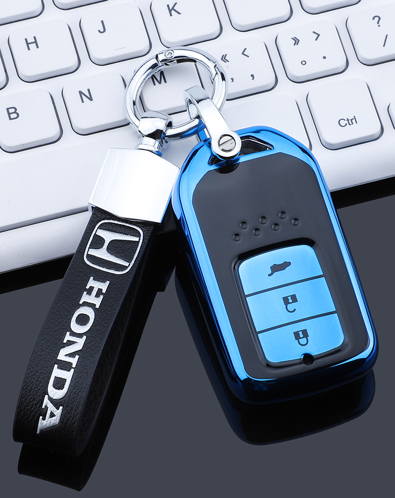 适用于本田十代思域钥匙套10代雅阁壳xrv扣crv皓影冠道汽车钥匙包智能