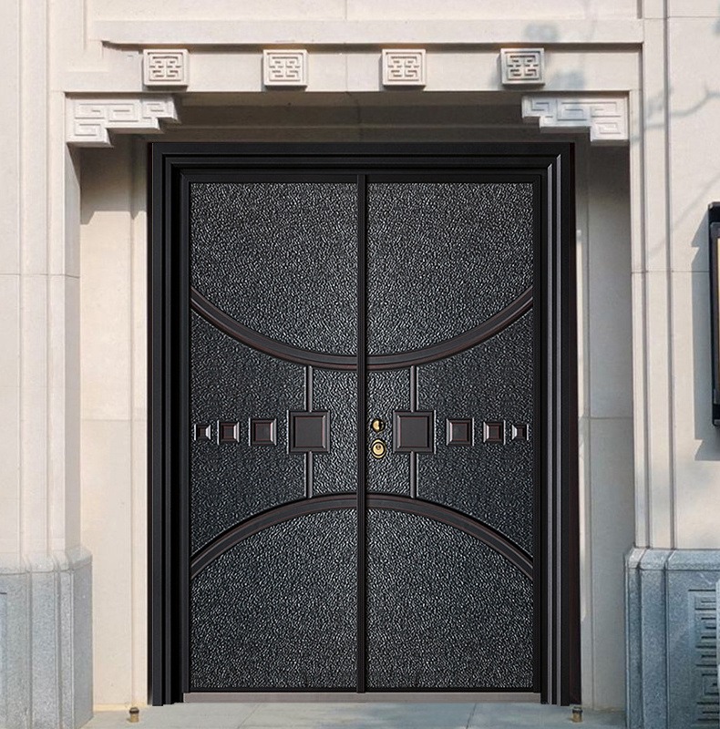 防爆铸铝门子母门入户门别墅大门防盗门家用进户门现代安全门定制