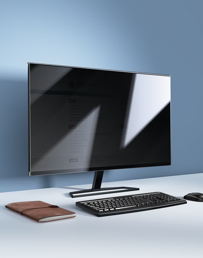 【免贴挂式】防窥防蓝光电脑屏幕罩辐射保护膜屏苹果imac护眼反光台式